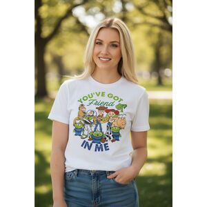 Disney Pixar Toy Story Woody Buzz Lightyear Aliens Hamm Unisex Medium T Shirt